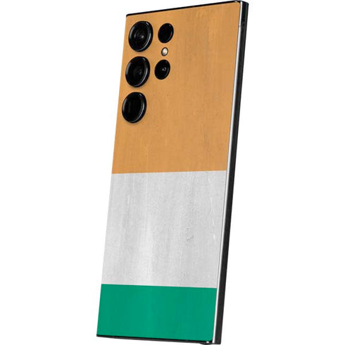 Ivory Coast Flag Distressed Galaxy S24 Ultra Skin